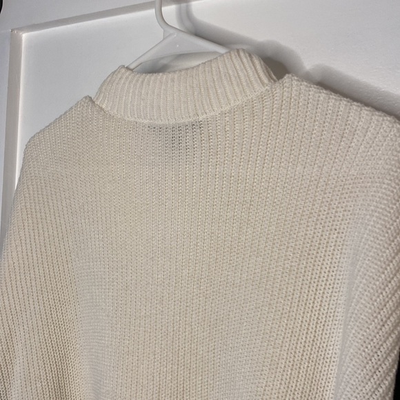 ANN TAYLOR oversized mock neck tunic sweater - Picture 7 of 8
